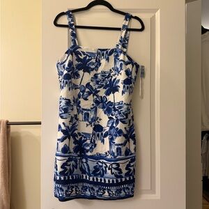 LOFT Corfu Weekend Linen Blend Dress